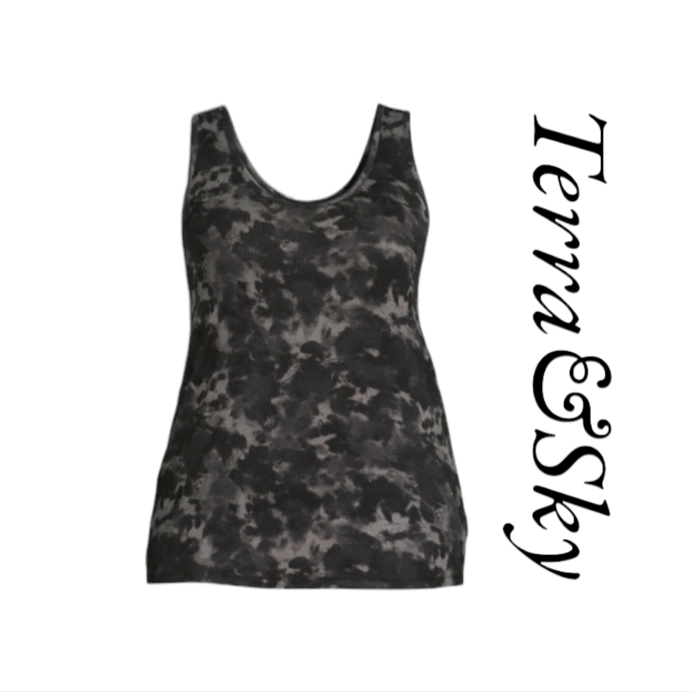 Terra & Sky Women's Plus Size Everyday Essential Layering Tank Top.